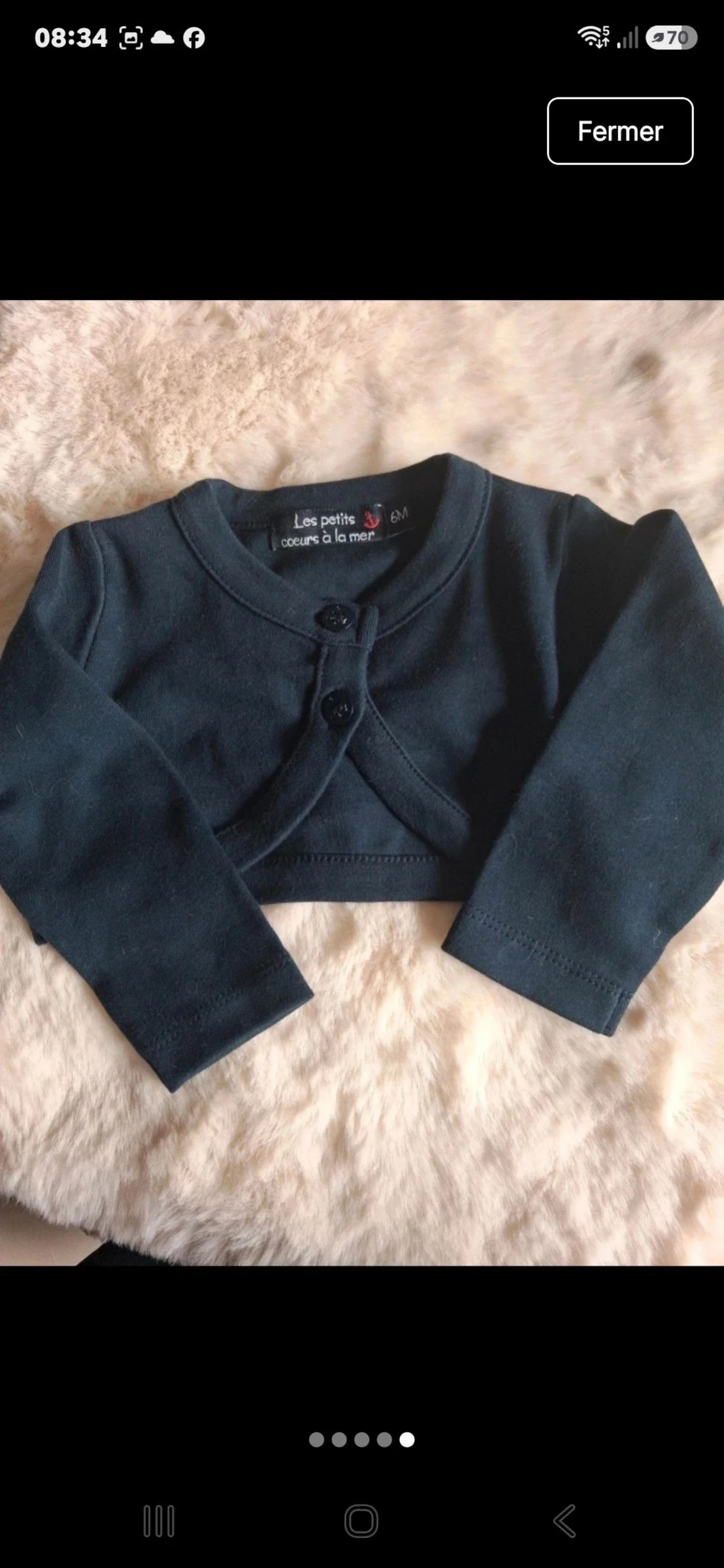 Very pretty baby dress with its bolero – photo 5